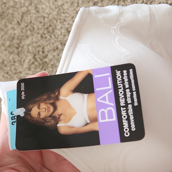 Bali Women's White Comfort Bra - Picture 3 of 8